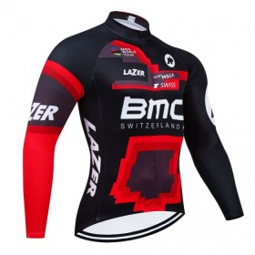 Cykeltrøje Langærmet 2024 BMC-Switzerland Sort